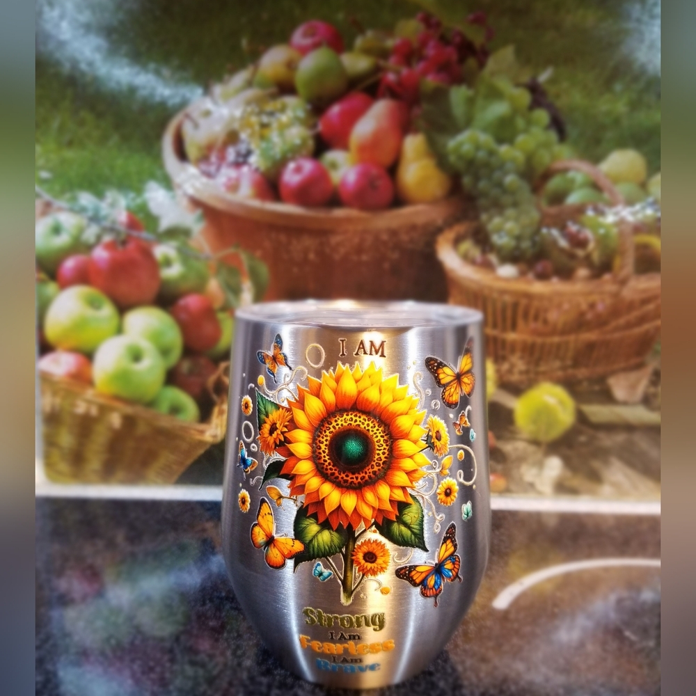 I am Strong … Wine Tumbler